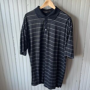 Nike Tiger Woods Collection Black Striped Polo XL